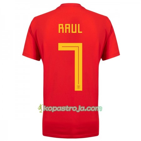 Billiga Fotbollströjor Spanien Raul 7 VM 2018 Hemma tröja